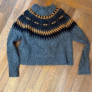 American Eagle Fair Isle Crop Sweater XS
